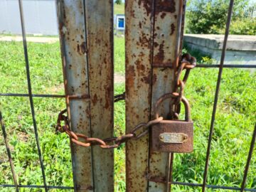 Lacătul a ruginit la stația de epurare