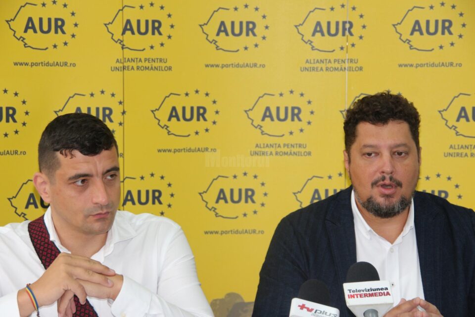 Copreședinții AUR, George SImion și Claudiu Târziu