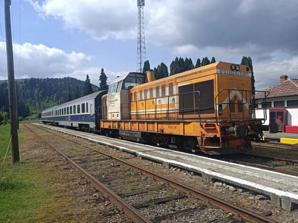 Trenul Suceava-Putna. Foto Pagina de facebook Calea ferată Dornești-Putna