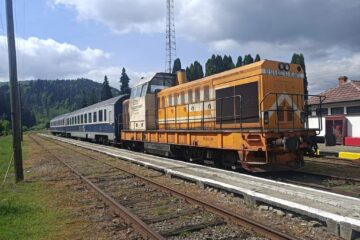 Trenul Suceava-Putna. Foto Pagina de facebook Calea ferată Dornești-Putna