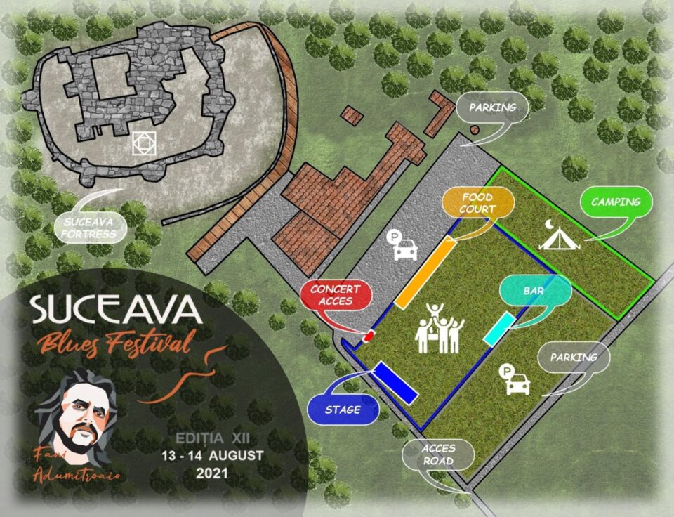 Harta Suceava Blues Festival sursa FB Suceava Blues Festival