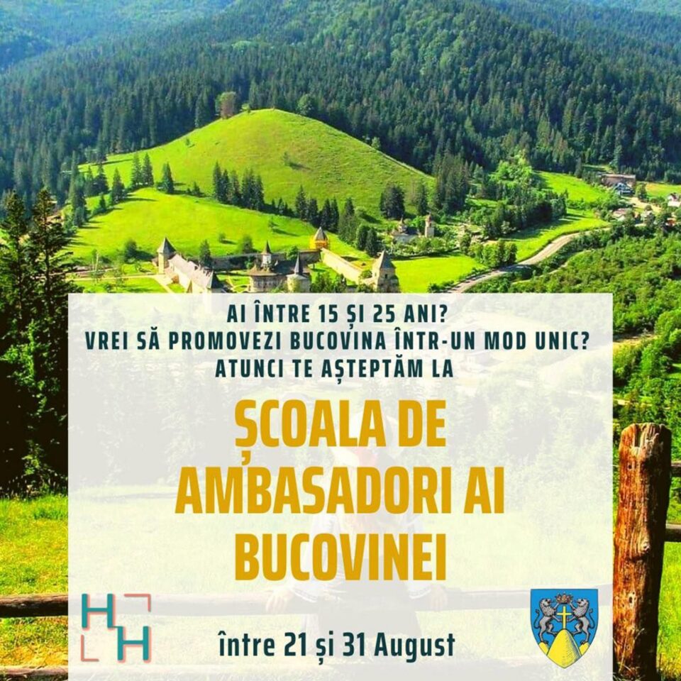 Tinerii suceveni se pot înscrie la Școala de vară „BucoviMEA”