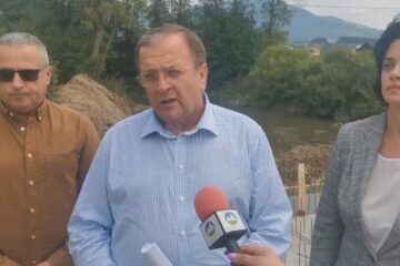 Gheorghe Flutur a inspectat lucrările la drumul Grădinița - Coșna, spre Bistrița-Năsăud
