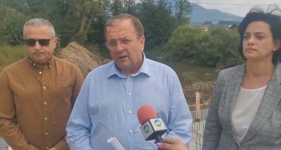 Gheorghe Flutur a inspectat lucrările la drumul Grădinița - Coșna, spre Bistrița-Năsăud