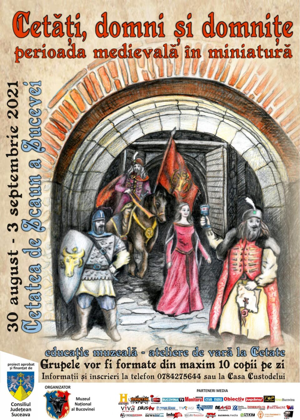 Atelierul “Cetăți, domni și domnițe – perioada medievală în miniatură” 2021