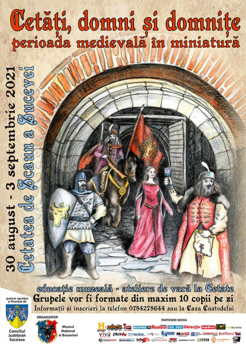 Atelierul “Cetăți, domni și domnițe – perioada medievală în miniatură”, la sfârșitul vacanței de vară Atelierul “Cetăți, domni și domnițe – perioada medievală în miniatură”, la sfârșitul vacanței de vară