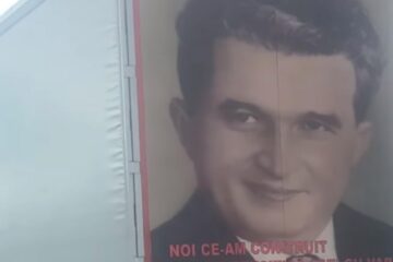 Tir de Suceava, cu chipul lui Ceaușescu și un mesaj viral, filmat în Italia