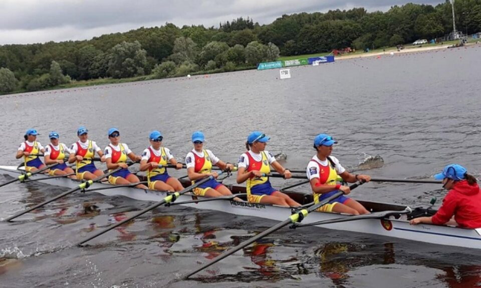 Barca de 8+1 a României, medaliată cu bronz la Mondialele de juniori