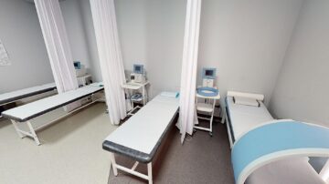 Sala pentru tratamente de recuperare din cadrul clinicii Hereditas