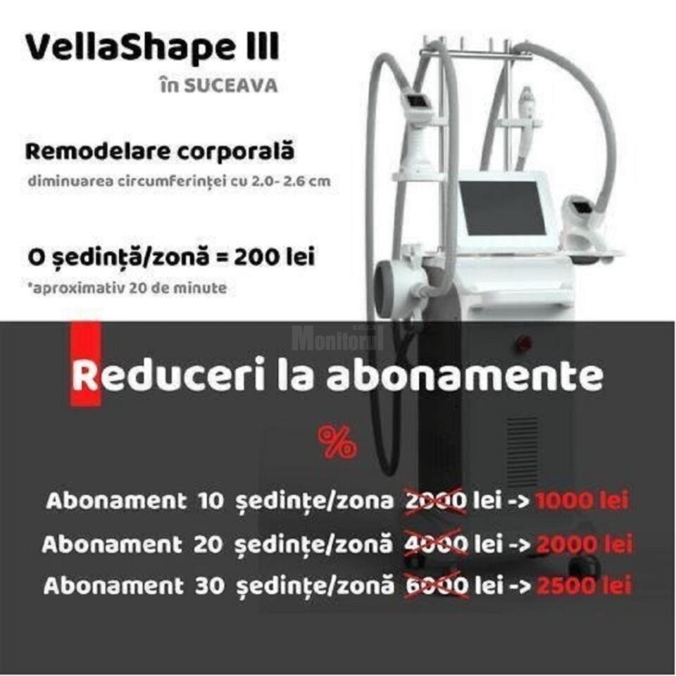 VelaShape 3, echipament ideal de reconturare corporală și diminuarea celulitei, la Salonul Queen Elisabeta VelaShape 3, echipament ideal de reconturare corporală și diminuarea celulitei, la Salonul Queen Elisabeta