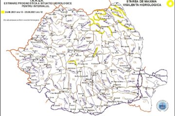 Cod galben de inundații pe râurile Suceava, Moldova, Bistrița și Siret