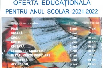 Înscrierile la Școala de Arte „Ion Irimescu” Suceava continuă până pe 10 septembrie