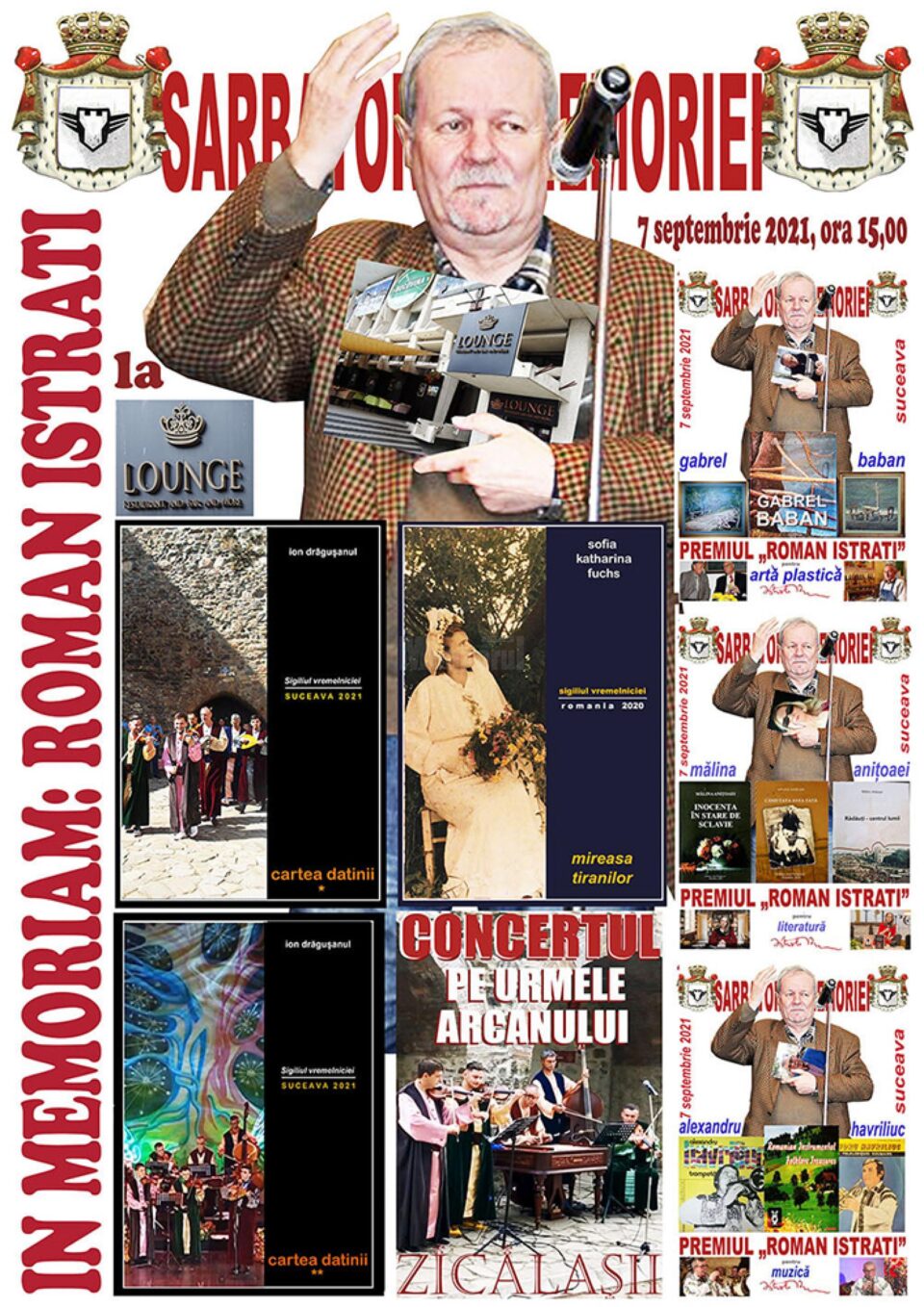 Poetul Roman Istrati va fi omagiat pe 7 septembrie, la Suceava