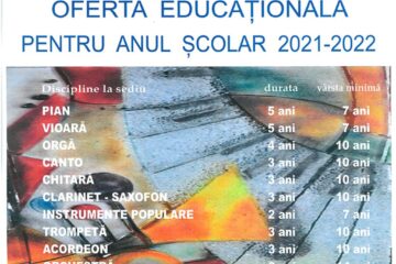 Înscrierile la Școala de Arte „Ion Irimescu” Suceava continuă până pe 10 septembrie