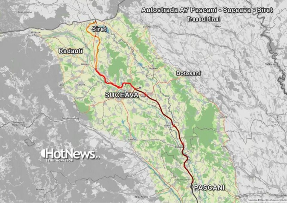 Drumul de mare viteză pe traseul Pașcani - Suceava - Siret