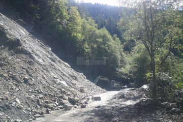 Imagine de la fața locului, de luni dimineață