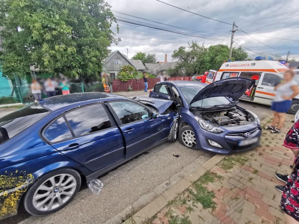 Accident pe o stradă din Rădăuți