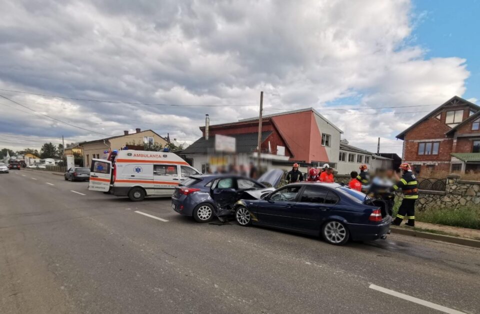 Accident pe o stradă din Rădăuți