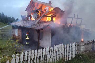 Bătrâna a murit în incendiu