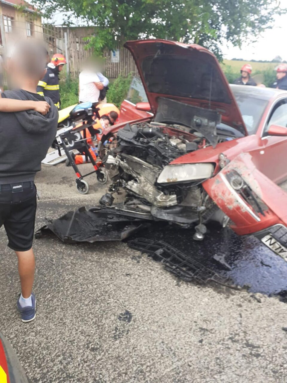 Mașina implicată în accidentul de la Probota