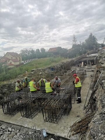 267 de coloane, introduse până la 26 de metri adâncime, pentru a „regla” DN 17, la Ilișești