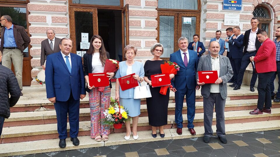 Președintele CJ Suceava, Gheorghe Flutur, Cetățenii de Onoare și primarul Cătălin Coman