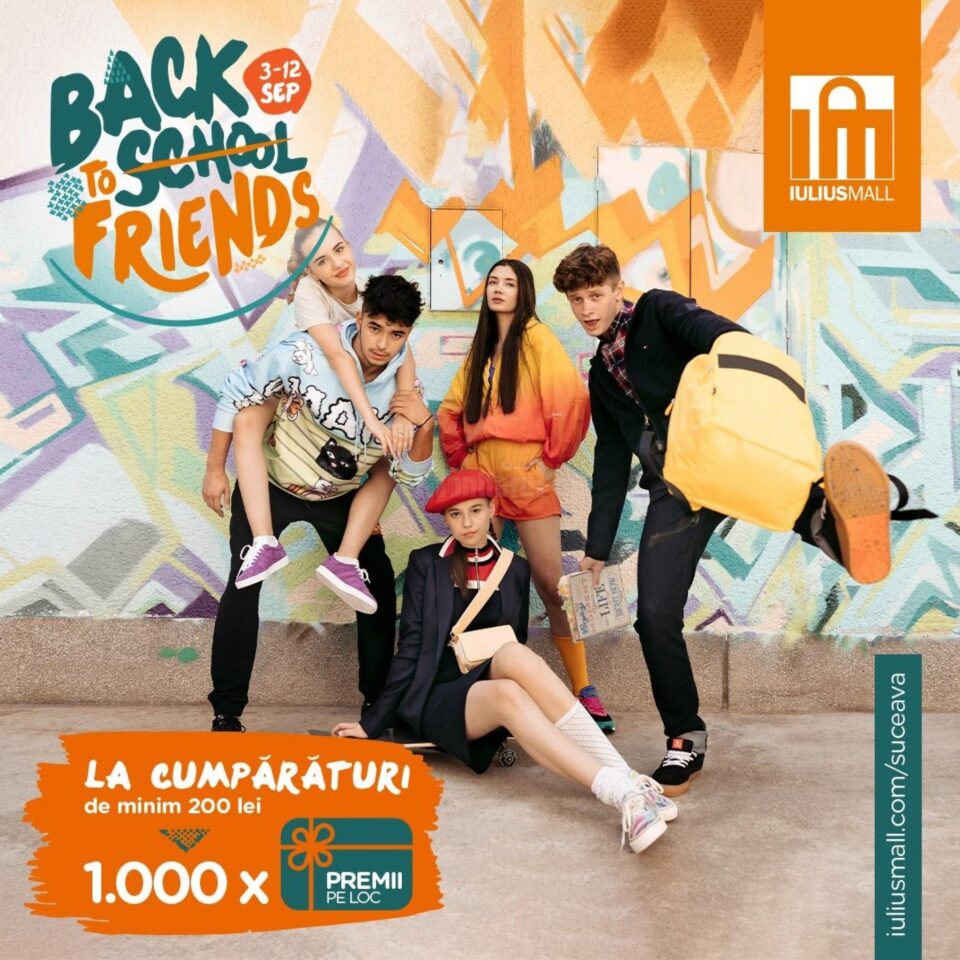 Noul an școlar începe cu cele mai trendy outfit-uri, accesorii în tendințe, dar și cu cele mai swag rechizite, la Iulius Mall Noul an școlar începe cu cele mai trendy outfit-uri, accesorii în tendințe, dar și cu cele mai swag rechizite, la Iulius Mall