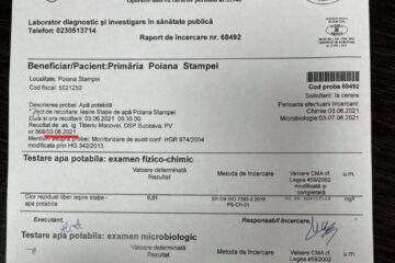 "În apa potabilă furnizată cetățenilor din Poiana Stampei n-au existat NICIODATĂ nici E-coli și nici Enterococi"