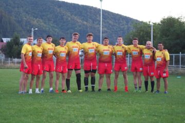 O parte din lotul pentru rugby în 7