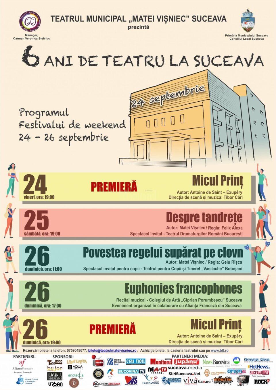 Programul Festivalului de weekend - 6 ani de teatru la Suceava