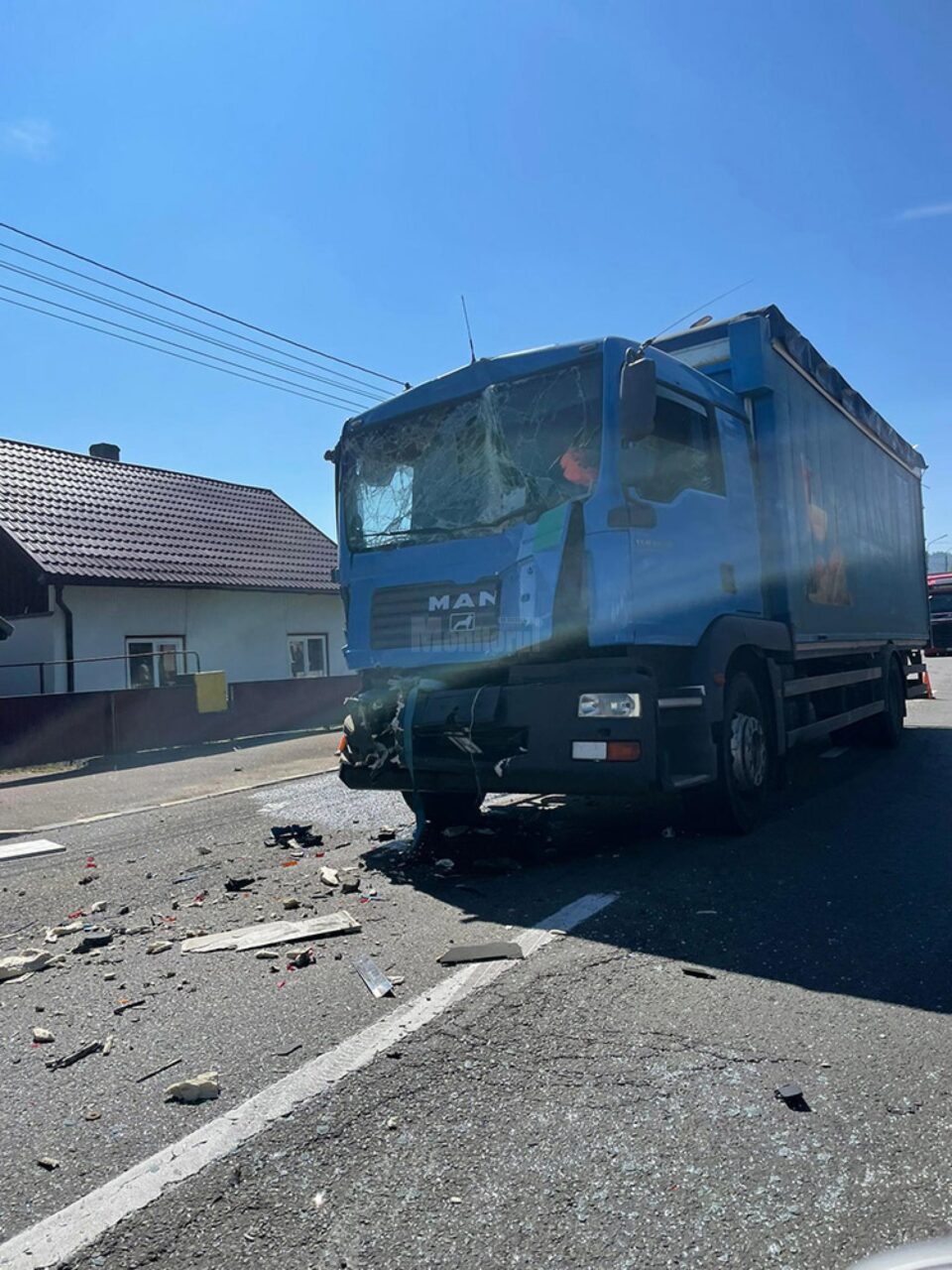 Al doilea camion implicat în accident