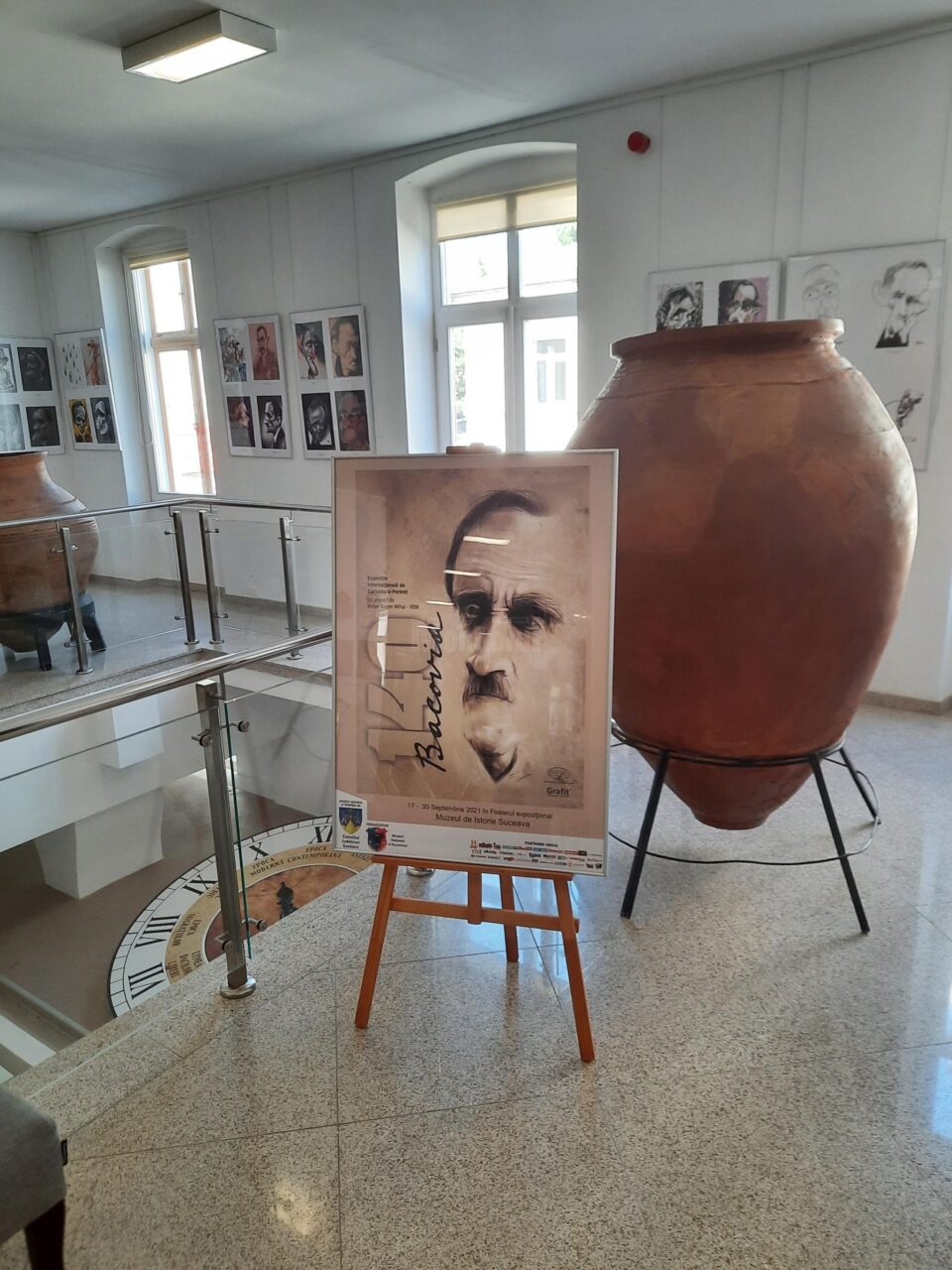 Expoziția Internațională de Caricatură – Portret „140 Bacovia”, la Muzeul de Istorie