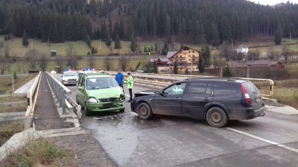 Podul de pe care a fost imbrancita fata, dupa impact