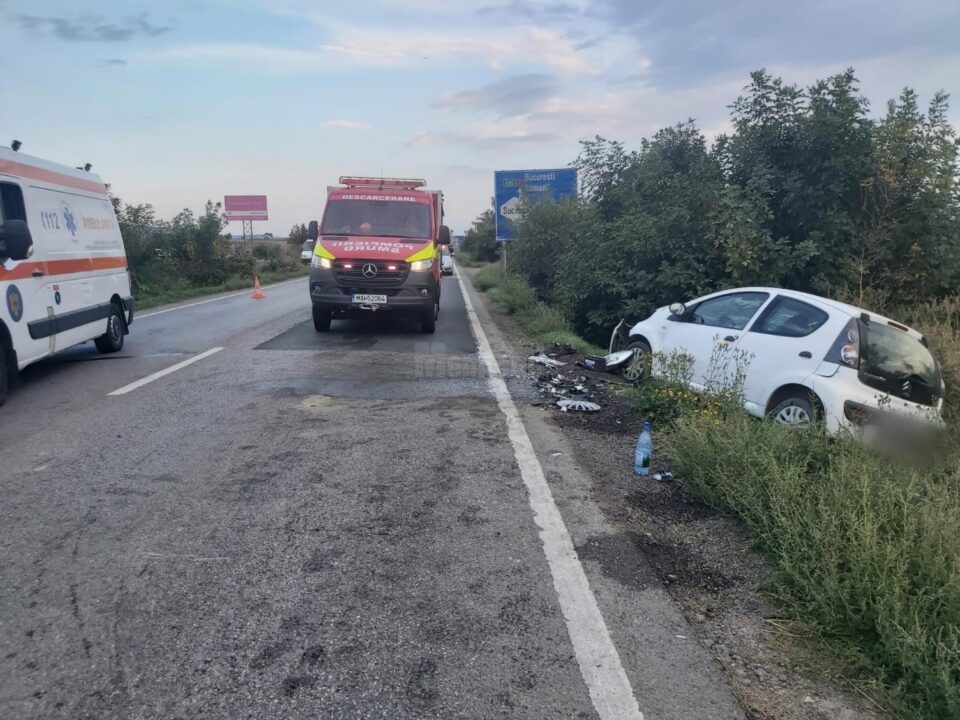 Trei răniți după un accident la ieșire din Suceava spre Pătrauți