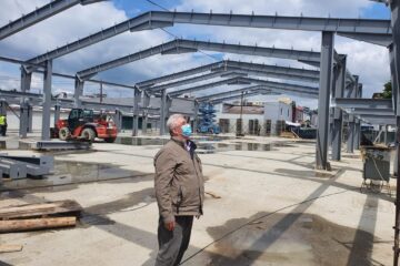 Lucrările de construire a noii Piețe George Enescu, care va fi dată în folosință anul viitor