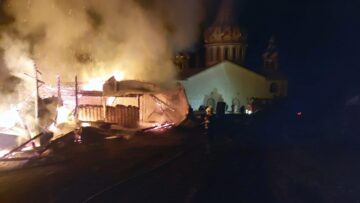 Operațiunea de stingere a incendiului a durat aproximativ cinci ore