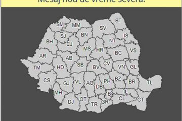 Trei zile cu averse, descărcări electrice și izolat căderi de grindină