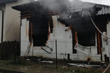 Locuința cuprinsă de incendiu