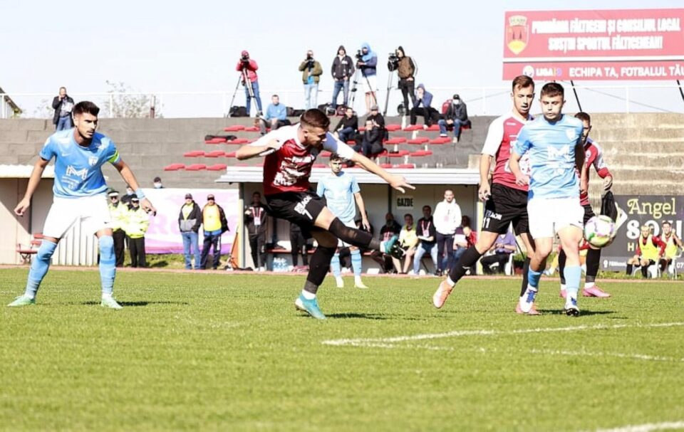 Alex Sahru a deschis scorul pentru Somuz in partida cu FC Voluntari. Foto Codrin Anton (Fotosport)
