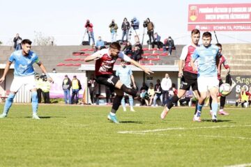 Alex Sahru a deschis scorul pentru Somuz in partida cu FC Voluntari. Foto Codrin Anton (Fotosport)