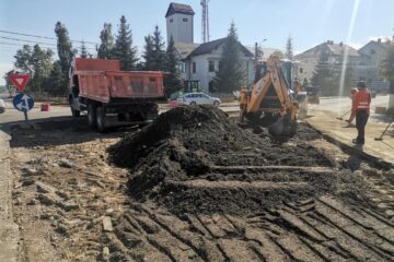 Sens giratoriu pentru fluidizarea traficului, la Marginea