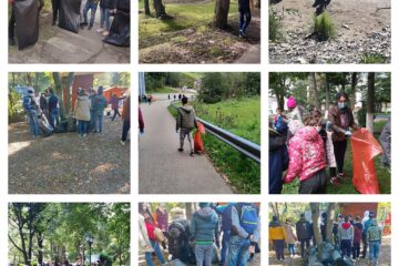 Peste 100 de elevi și profesori de la Centrul Școlar Gura Humorului au participat la o acțiune de ecologizare