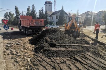 Lucrarea este în plină desfășurare
