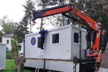 Containere suplimentare pentru triaj la spitale Foto Prefectura Suceava
