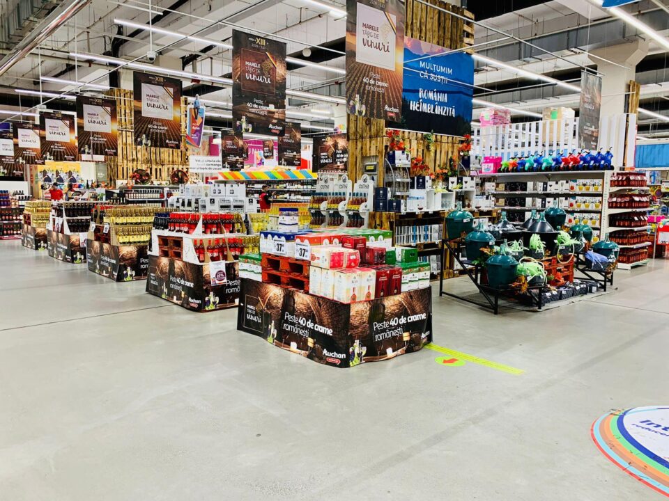 Târgul de Vinuri Auchan, cu peste 330 de sortimente de vinuri românești și moldovenești