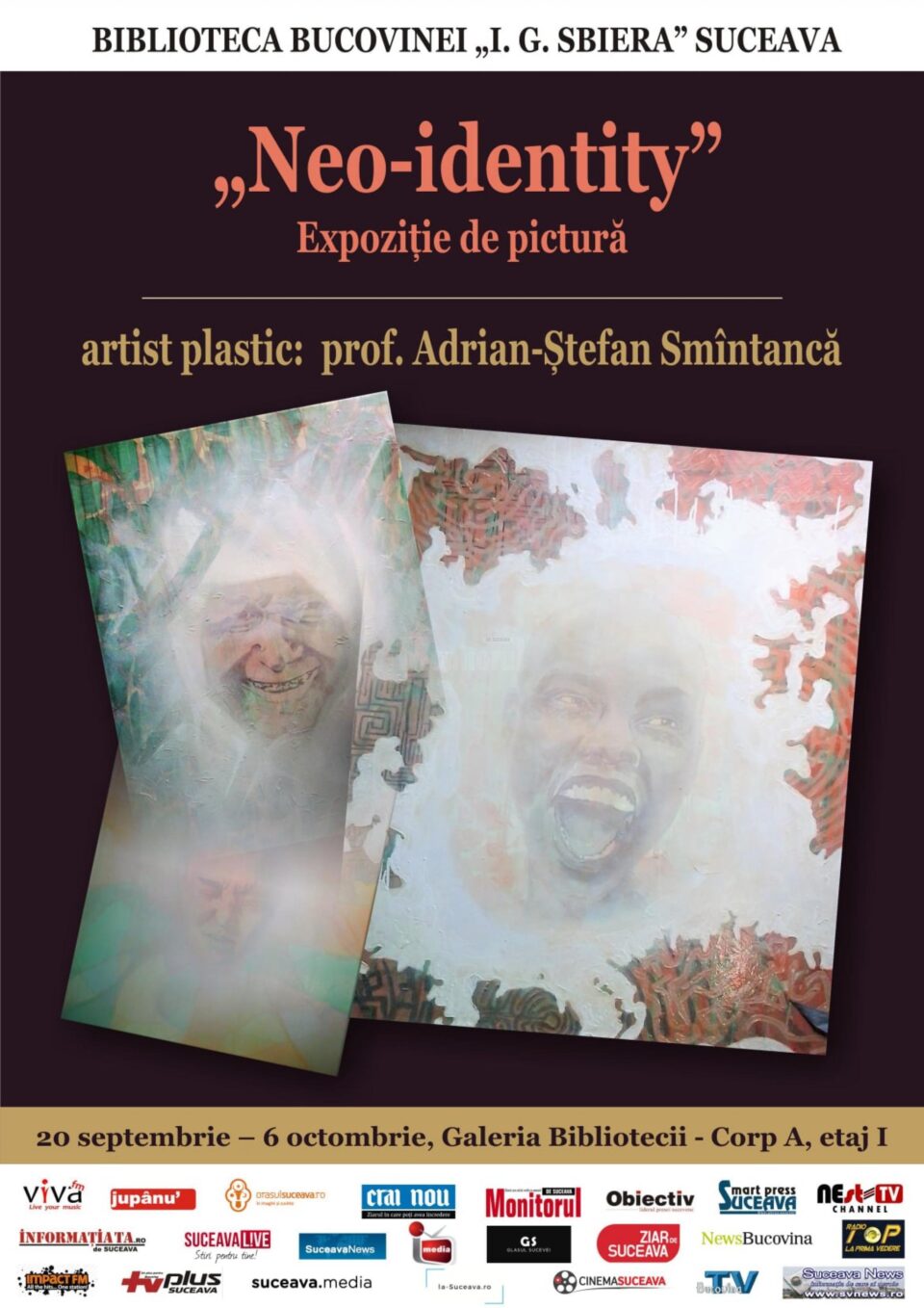 Expoziție de pictură semnată de Adrian-Ștefan Smîntancă, la Biblioteca Bucovinei „I.G. Sbiera” Expoziție de pictură semnată de Adrian-Ștefan Smîntancă, la Biblioteca Bucovinei „I.G. Sbiera”