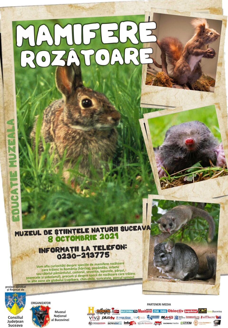 Lecții muzeale, la Muzeul de Științele Naturii Suceava