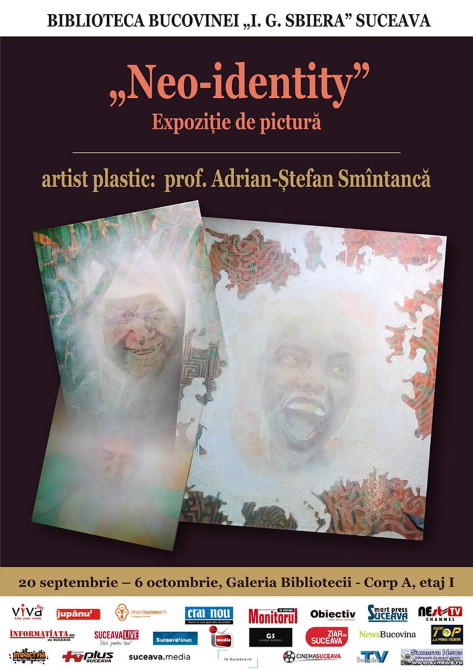 Expoziție de pictură semnată de Adrian-Ștefan Smîntancă, la Biblioteca Bucovinei „I.G. Sbiera”