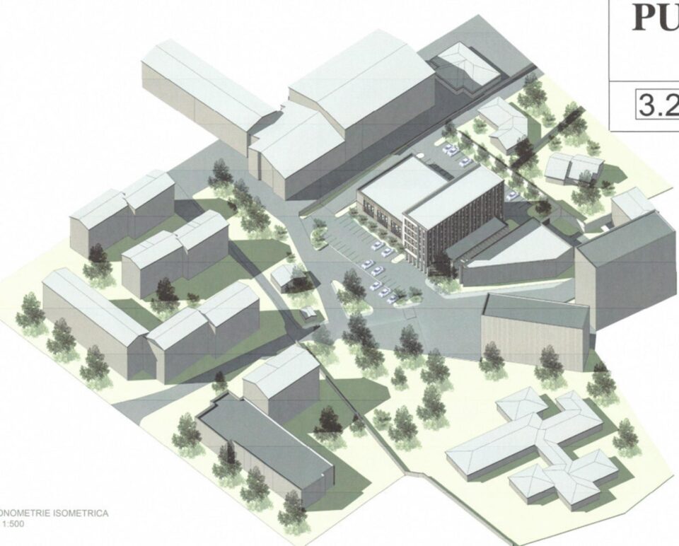 Proiectul de realizare a noului sediu al Judecătoriei Suceava cuprinde de fapt amenajarea unui complex de cinci clădiri, cu dimensiuni diferite