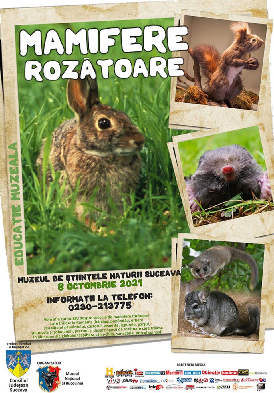 Lecții muzeale, la Muzeul de Științele Naturii Suceava